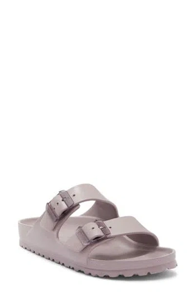 Birkenstock Arizona Stealth Buckle Eva Slide Sandal In Faded Purple