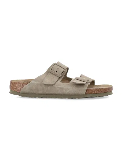 Birkenstock Arizona Suede In Neutral
