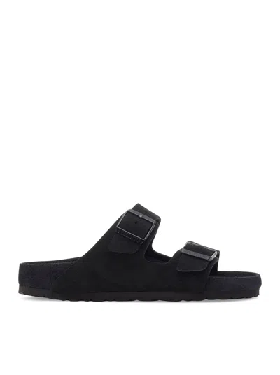 Birkenstock Arizona Logo Engraved Double Buckled Sandals In Multi