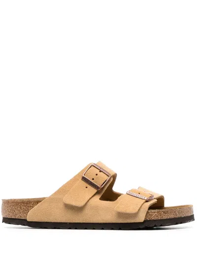 BIRKENSTOCK ARIZONA "SUEDE LEATHER-LATTE CREAM"