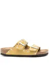 Birkenstock Arizona Rivet Border Leather Sandals With Applied Metal Rivets