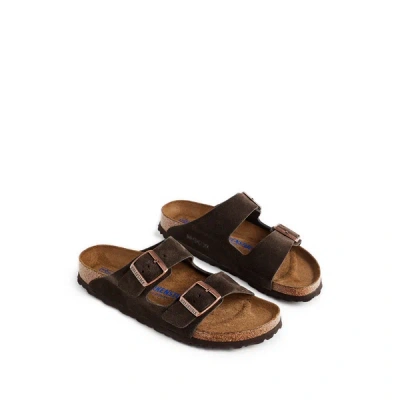 Birkenstock Flat Sole Open Toe Sandals With Adjustable Straps In Animal Print