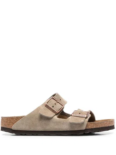 Birkenstock Arizona Bf In Nubuck Color Taupe In Brown