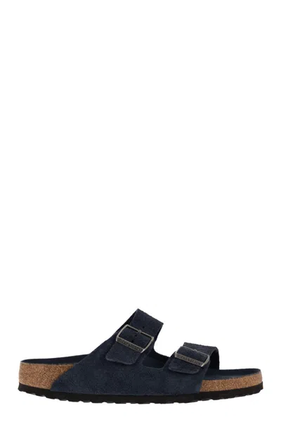 Birkenstock Arizona - Suede Leather Slipper In Black