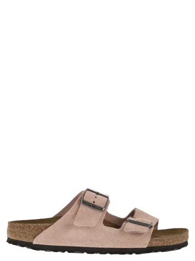 Birkenstock Arizona Suede Leather Slipper In Multi