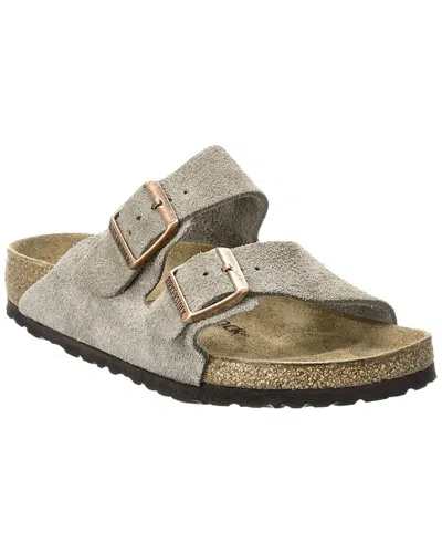 Birkenstock Arizona Suede Sandal In Grey