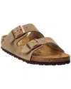 Birkenstock Arizona Sfb Suede Sandals In Grey