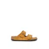 Birkenstock Arizona Suede Sandal Leather In Brown