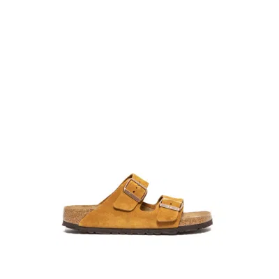 Birkenstock Arizona Suede Sandal Leather In Brown