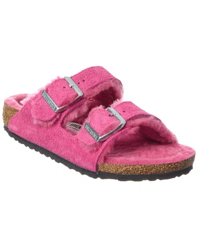 Birkenstock Kids' Arizona Suede Sandal In Pink