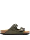 Birkenstock Double Buckle Flat Sole Open Toe Slippers