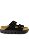 Birkenstock Black Narrow Papillio Arizona Platform Sandals