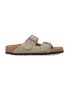 Birkenstock Arizona Suede Sandals In Brown