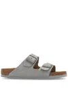 Birkenstock Arizona Suede Sandals In Grau