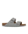 Birkenstock Arizona Suede Sandals In Gray