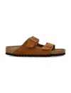 Birkenstock Arizona Soft Suede Sandals In Mink