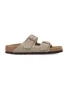 Birkenstock Arizona Bf In Nubuck Color Taupe In Taupe