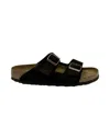 Birkenstock Arizona Suede Slide - Chocolate In Multi