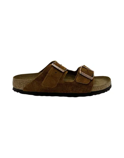 Birkenstock Arizona Suede Slide – Caramel In Black