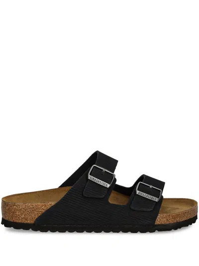 Birkenstock Arizona Mules Narrow Fit In Suede Black