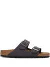 Birkenstock Arizona Suede Slides In Grey