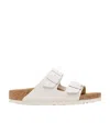 Birkenstock Arizona Suede Slides In White