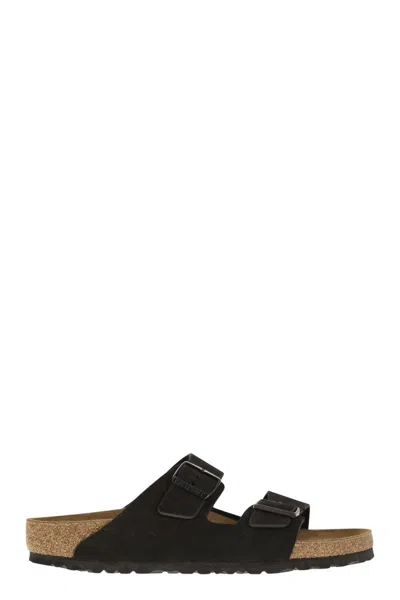Birkenstock Arizona - Suede Slipper In Black