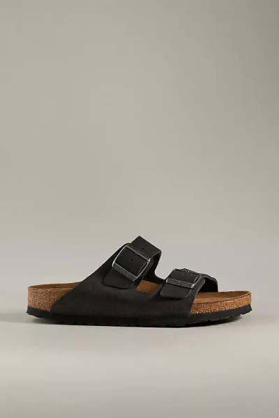 BIRKENSTOCK ARIZONA SUEDE SOFT FOOTBED SANDALS