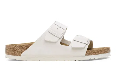 Pre-owned Birkenstock Arizona Suede (women's) Sneakers In Antique White