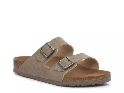 Birkenstock Arizona Vegan Slide Sandal In Brown