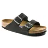 Birkenstock Suede Soft Footbed Arizona Sandals In Multi
