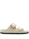 Birkenstock Big Buckle Double Strap Sandals In White