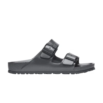 Pre-owned Birkenstock Arizona Wmns Eva Metallic Sandal 'anthracite' | Tan | Women's Size 42 In Brown