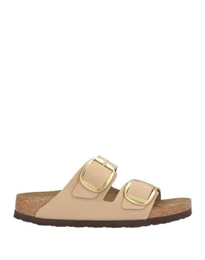 Birkenstock Arizona Woman Sandals Beige Size 7 Leather In Neutral