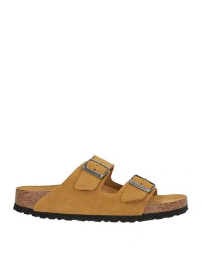 Birkenstock Arizona Woman Sandals Sand Size 8 Leather In Multi