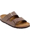 Birkenstock Arizona Womens Leather Cork Slide Sandals In Multi