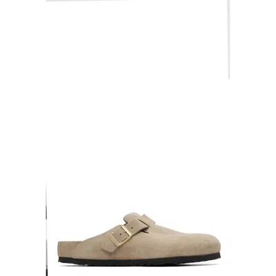 Birkenstock Beige Regular Boston Slip-on Loafers In Brown