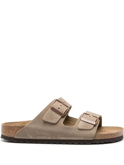 Birkenstock Beige Suede Arizona Sandals