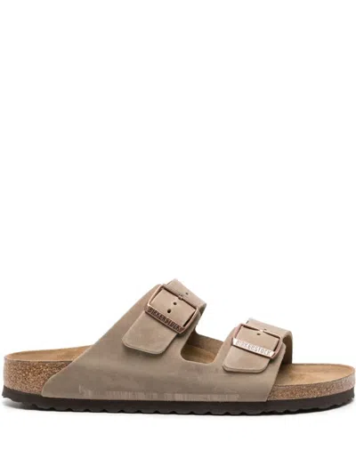 Birkenstock Beige Suede Arizona Sandals