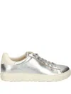 Birkenstock Bend Lace-up Leather Sneakers In Silver