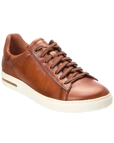 Birkenstock Bend Low Leather Sneaker In Burgundy