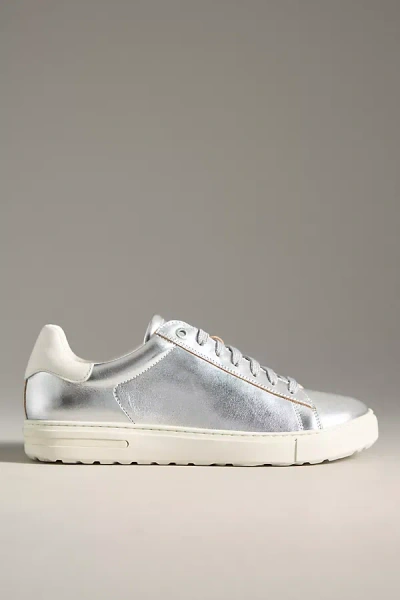 Birkenstock Bend Low Leather Sneakers In Silver