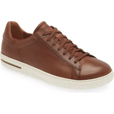 Birkenstock Bend Low Leather Sneaker In Burgundy