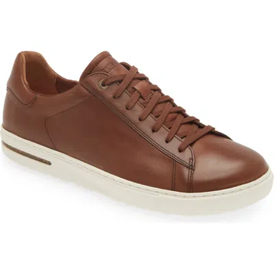 Birkenstock Bend Low Leather Sneaker In Burgundy