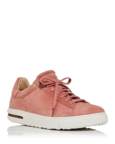 Birkenstock Bend Sneaker Women 10-10.5 Pink Suede Round Toe Casual Shoes Khd1953