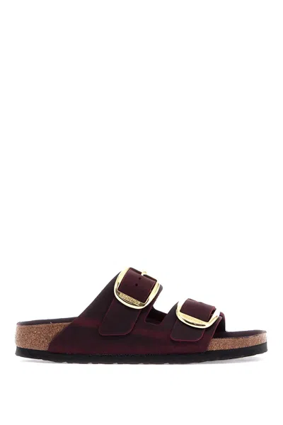 Birkenstock Big Buckle Arizona Slides In Zinfandel (purple)