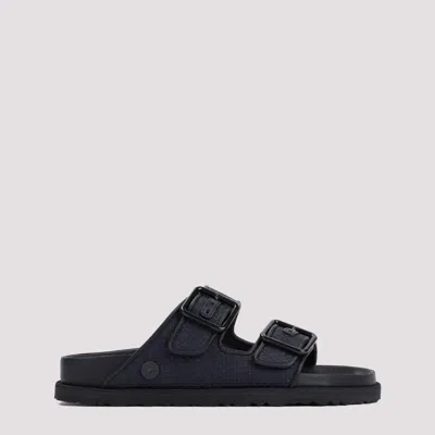 Birkenstock 1744 Arizona Leather Sandals In Black