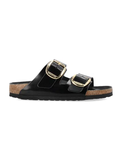 Birkenstock Arizona Big Natural Lea Sandal Black Color