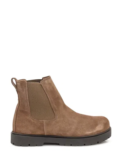 Birkenstock Chelsea Ankle Boot In Suede In Brown