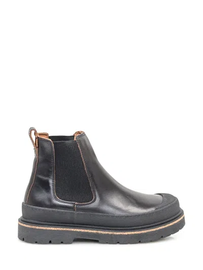 Birkenstock Chelsea Boots In Black Leather